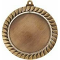 Medal "Insert Holder" "Spins" Wreath Design - 2-3/4" Dia